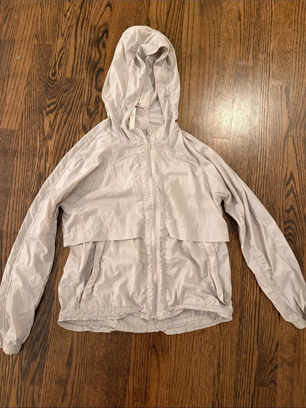 lululemon Light Gray Hooded  light weight Windbreaker Jacket